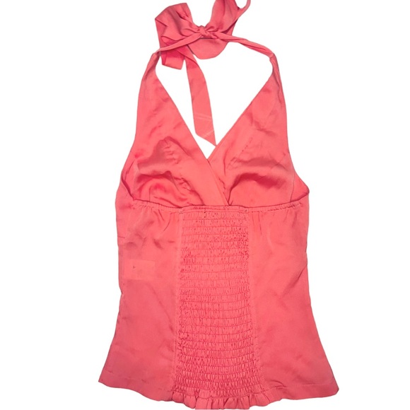 Y2k XOXO Peach Halter Slimming Backless Top - Picture 4 of 5